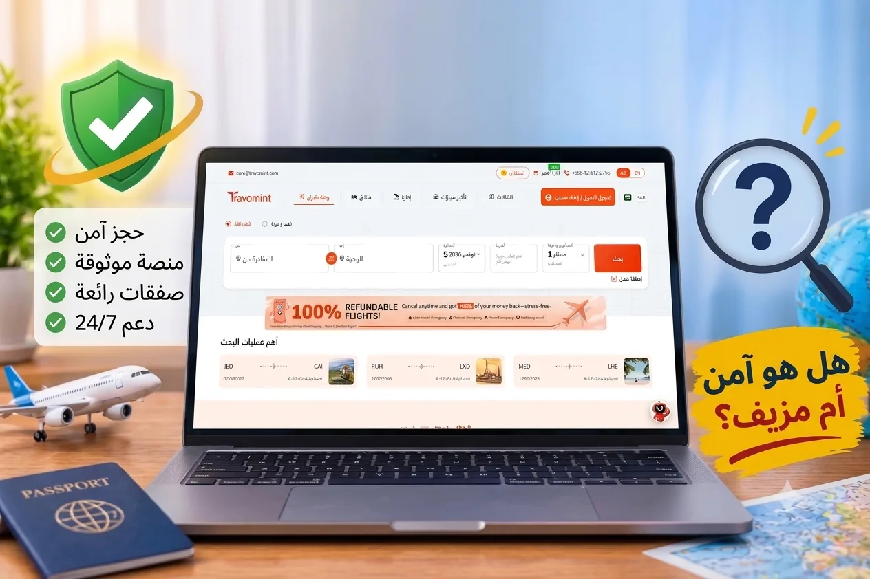 قبل الحجز: هل منصة ترافومينت منصة سفر آمنة وموثوقة؟ قبل الحجز: هل منصة ترافومينت منصة سفر آمنة وموثوقة؟